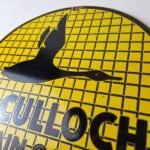 Vintage McCulloch Porcelain Sign – Chain Saws Flying Duck Advertising Sign - Image 12