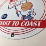 Vintage McDonalds Fast Food Porcelain – Burgers SpeeDee Drive Thru Gas Pump Sign - Image 14