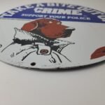 Vintage McGruff Crime Dog Sign – Porcelain Support Police Gas Pump Plate Sign - Image 11