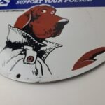 Vintage McGruff Crime Dog Sign – Porcelain Support Police Gas Pump Plate Sign - Image 10