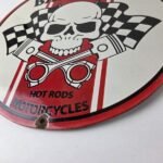 Vintage Mean Old Bastards Sign – Hot Rod Rat Fink Motorcycles Porcelain Ad Sign - Image 14