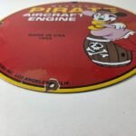 Vintage Menasco Aircraft Engine Sign – Minnie Mouse Airplane Porcelain Gas Sign - Image 10