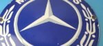 Vintage Mercedes Benz Sign – Large Porcelain Auto Shop Gas Pump Sign - Image 4