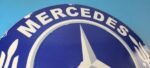 Vintage Mercedes Benz Sign – Large Porcelain Auto Shop Gas Pump Sign - Image 5