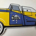 Vintage Michelin Tires Bibendum Sign – Gas Pump Automobile Sales & Service Sign - Image 5