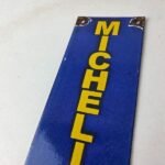 Vintage Michelin Tires Bibendum Sign – Gas Pump Service Sales Garage Wall Sign - Image 12