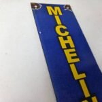 Vintage Michelin Tires Bibendum Sign – Gas Pump Service Sales Garage Wall Sign - Image 5