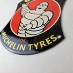 Vintage Michelin Tires Sign – Gas Auto Motorcycle Rubber Service Sign - Image 13
