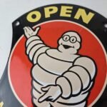 Vintage Michelin Tires Sign – Gas Auto Motorcycle Rubber Service Sign - Image 3