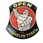 Vintage Michelin Tires Sign – Gas Auto Motorcycle Rubber Service Sign - Image 2