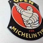Vintage Michelin Tires Sign – Gas Auto Motorcycle Rubber Service Sign - Image 10