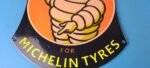 Vintage Michelin Tires Sign – Large Gas Auto Motorcycle Service Sign - Image 12