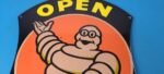 Vintage Michelin Tires Sign – Large Gas Auto Motorcycle Service Sign - Image 13
