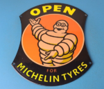 Vintage Michelin Tires Sign – Large Gas Auto Motorcycle Service Sign - Image 2