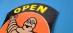 Vintage Michelin Tires Sign – Large Gas Auto Motorcycle Service Sign - Image 8