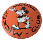 Vintage Mickey Mouse Club Sign – Porcelain Gas Pump Service Station Sign