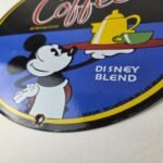 Vintage Mickeys Coffee Sign – Disney Blend Disney Advertising Gas Oil Pump Sign - Image 13