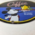 Vintage Mickeys Coffee Sign – Disney Blend Disney Advertising Gas Oil Pump Sign - Image 14