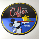 Vintage Mickeys Coffee Sign – Disney Blend Disney Advertising Gas Oil Pump Sign - Image 15