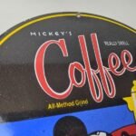 Vintage Mickeys Coffee Sign – Disney Blend Disney Advertising Gas Oil Pump Sign - Image 5