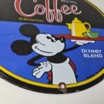 Vintage Mickeys Coffee Sign – Disney Blend Disney Advertising Gas Oil Pump Sign - Image 10