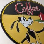Vintage Mickeys Coffee Sign – Disney Blend Goofy Advertising Sign - Image 6