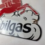 Vintage Mobil Gasoline Sign – Pegasus Motor Oil Gas Pump Station Porcelain Sign - Image 14