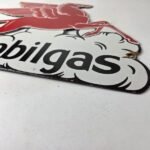 Vintage Mobil Gasoline Sign – Pegasus Motor Oil Gas Pump Station Porcelain Sign - Image 10