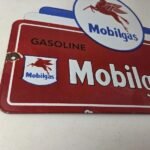 Vintage Mobilgas Porcelain Sign – Mobil Pegasus Porcelain Gas Pump Plate Sign - Image 11