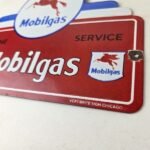 Vintage Mobilgas Porcelain Sign – Mobil Pegasus Porcelain Gas Pump Plate Sign - Image 14