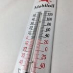 Vintage Mobilgas Sign – Gas Service Pump Ad Sign on Porcelain Thermometer - Image 13