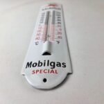 Vintage Mobilgas Sign – Gas Service Pump Ad Sign on Porcelain Thermometer - Image 10