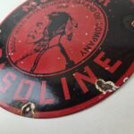 Vintage Mohawk Gasoline Sign – Gas Oil Reserve Porcelain Service Ad Sign - Image 14