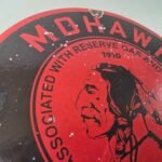 Vintage Mohawk Gasoline Sign – Gas Oil Reserve Porcelain Service Ad Sign - Image 5