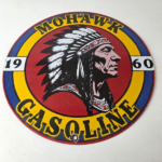 Vintage Mohawk Gasoline Sign – Gas Porcelain Service Native American Indian Sign - Image 15