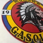Vintage Mohawk Gasoline Sign – Gas Porcelain Service Native American Indian Sign - Image 6