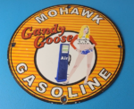 Vintage Mohawk Gasoline Sign – Goose Air Pump Gas Oil Porcelain Service Sign