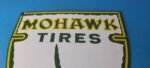 Vintage Mohawk Tires Sign – Porcelain Service Mechanic Shop Gas Oil Pump Sign - Image 13
