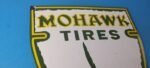 Vintage Mohawk Tires Sign – Porcelain Service Mechanic Shop Gas Oil Pump Sign - Image 5