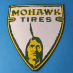 Vintage Mohawk Tires Sign – Porcelain Service Mechanic Shop Gas Oil Pump Sign