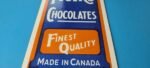 VINTAGE MOIR'S CHOCOLATE PORCELAIN QUALITY GAS PUMP GENERAL STORE CANDY SIGN - Image 4