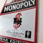 Vintage Monopoly Sign – Board Game Porcelain Gas Pump Monopoly Man Sign - Image 13