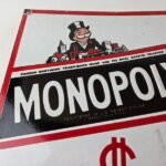 Vintage Monopoly Sign – Board Game Porcelain Gas Pump Monopoly Man Sign - Image 3