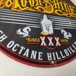 Vintage Moon Shine Sign – Hot Rod Hillbilly Fuel Octane Gas Porcelain Sign - Image 11