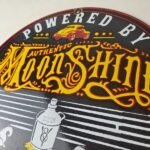 Vintage Moon Shine Sign – Hot Rod Hillbilly Fuel Octane Gas Porcelain Sign - Image 12