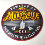 Vintage Moon Shine Sign – Hot Rod Hillbilly Fuel Octane Gas Porcelain Sign - Image 15