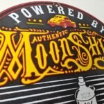 Vintage Moon Shine Sign – Hot Rod Hillbilly Fuel Octane Gas Porcelain Sign - Image 5