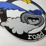 Vintage Mopar Plymouth Porcelain Sign – Road Runner Auto Shop Gas Pump Sign - Image 11