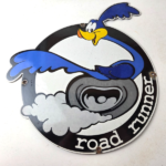 Vintage Mopar Plymouth Porcelain Sign – Road Runner Auto Shop Gas Pump Sign - Image 15