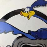 Vintage Mopar Plymouth Porcelain Sign – Road Runner Auto Shop Gas Pump Sign - Image 3